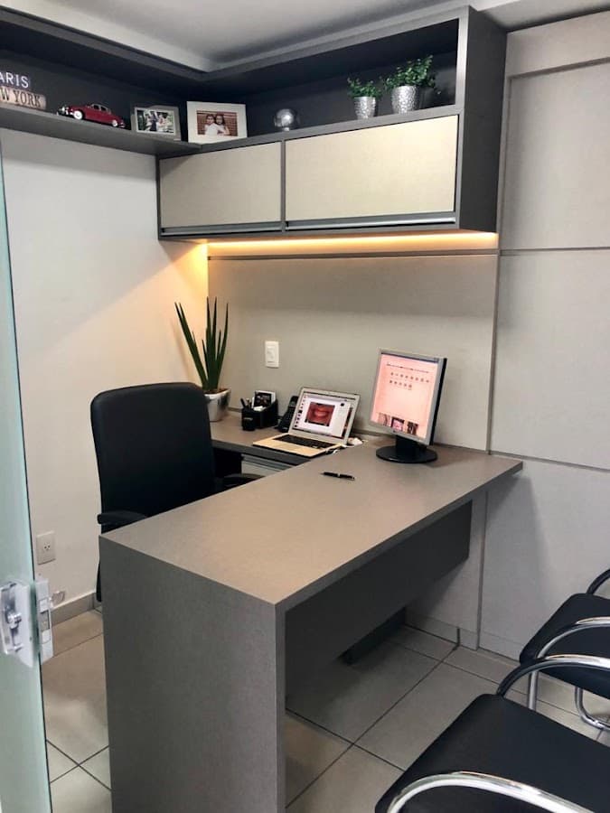Sala de atendimento administrativo da clínica